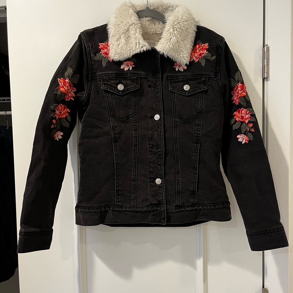 PAC Sun embroidered jean jacket
